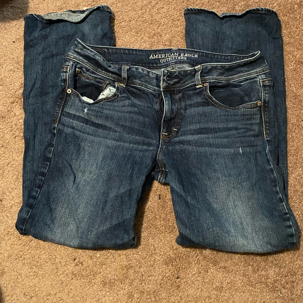 American Eagle Stretch Kickboot Size 14 Short